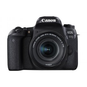 Canon EOS 77D ( Black ) Digital SLR Camera + KIT EF-M18-55mm f/3.5-5.6 IS STM